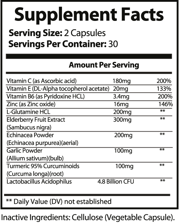 Immune Support with Elderberry & Vitamin C