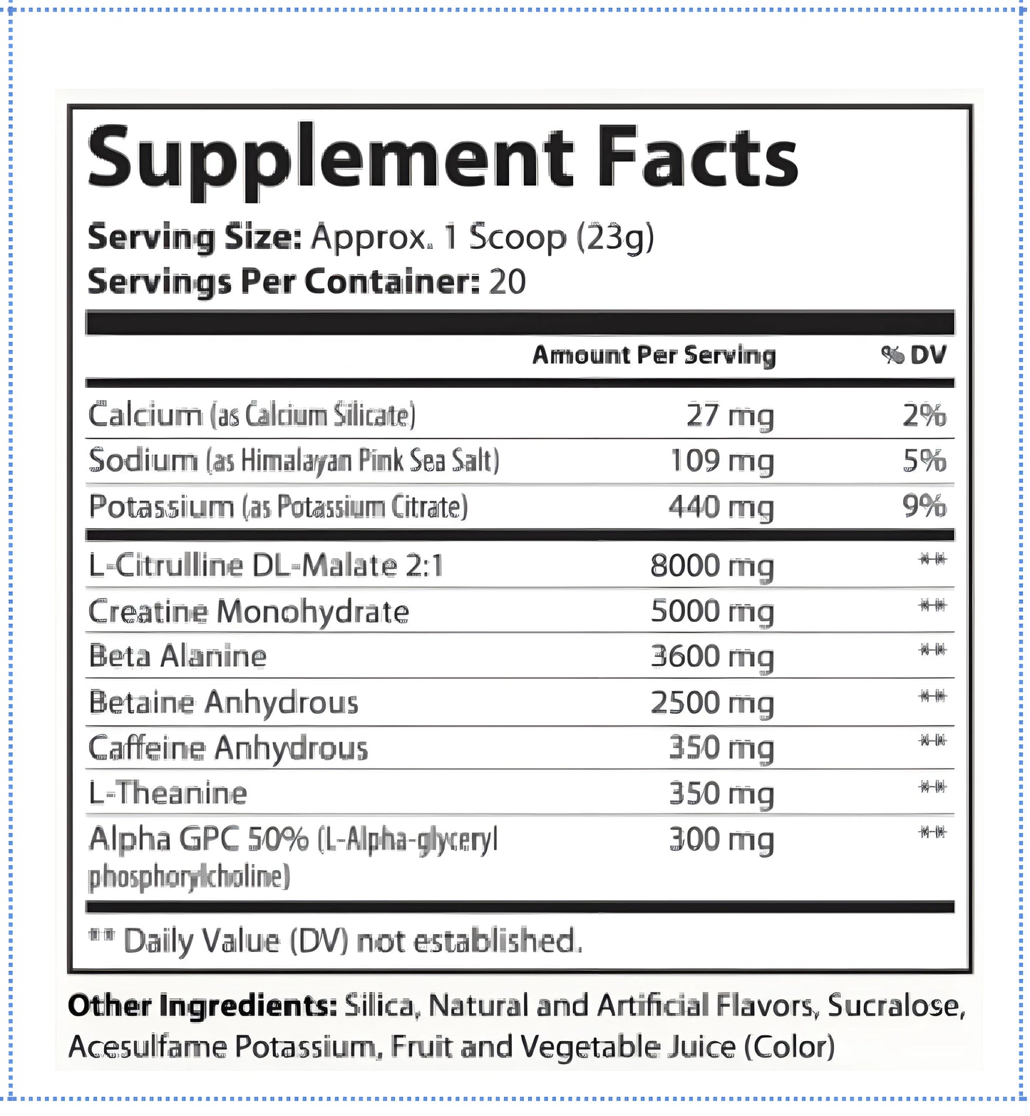 The Mason Pre-workout